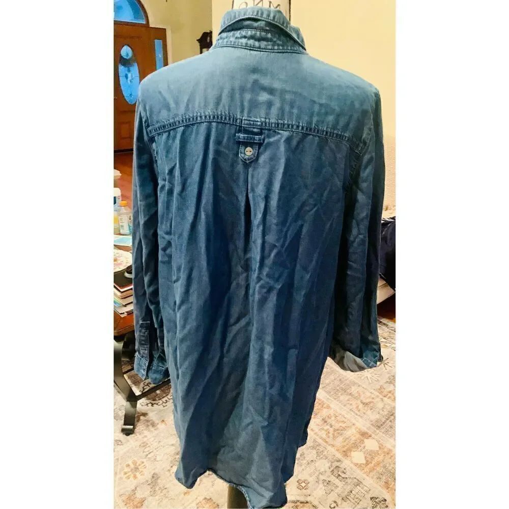 J Jill Denim Button Down Shirt - Picture 5 of 6
